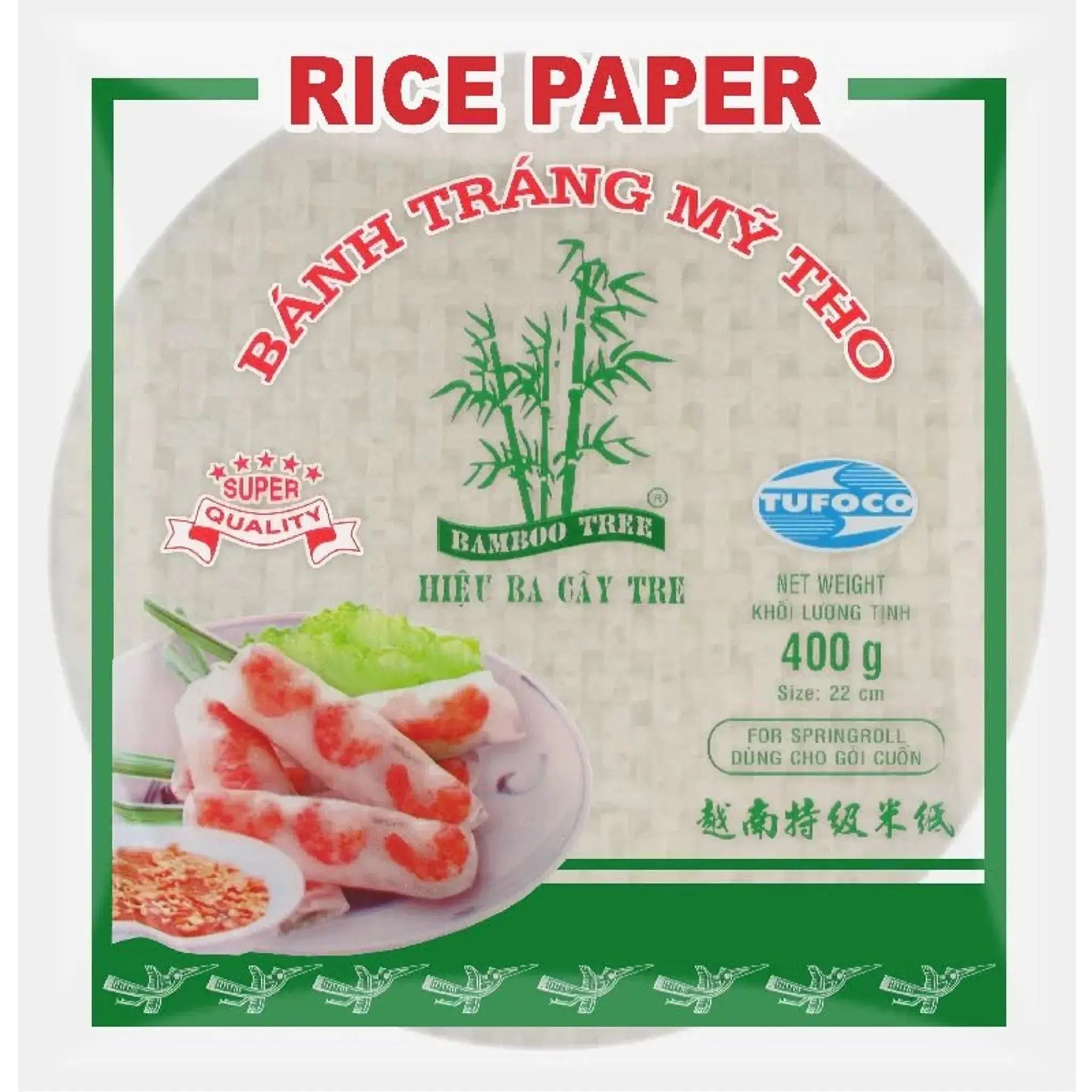 reispapier aufbewahren BAMBOO TREE Reispapier 22cm (für Sommerrollen) 400g online kaufen – MAOMAO