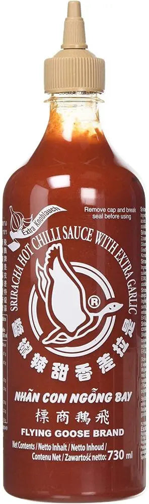 FLYING GOOSE Sriracha Hot Chilisauce mit extra Knoblauch 455ml Flying goose brand