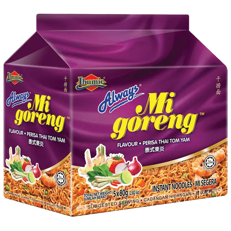IBUMIE Mi Goreng Thai Tom Yam 5x80g Ibumie