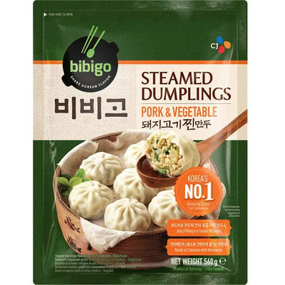 (KW) BIBIGO Dumplings Pork and Vegetables (steamed) 560g