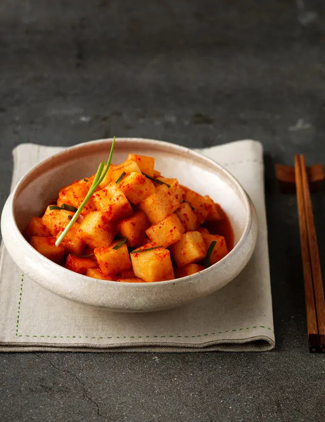 (KW) JONGGA Kaktugi Rettich Kimchi (geschnitten) 500g Jongga