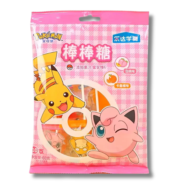 LEDA Pokémon Lutscher Pfirsich & Orange 60 g