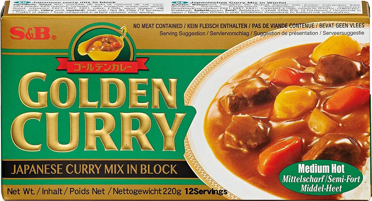 S&B Golden Curry mittelscharf 220g online kaufen