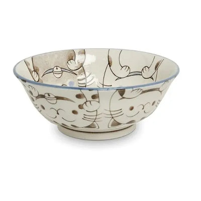 Bowl with three cats Blue (d= approx. 20cm)