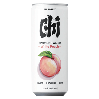 CHI FOREST Sparkling Water White Peach 330ml (SINGLE-USE)