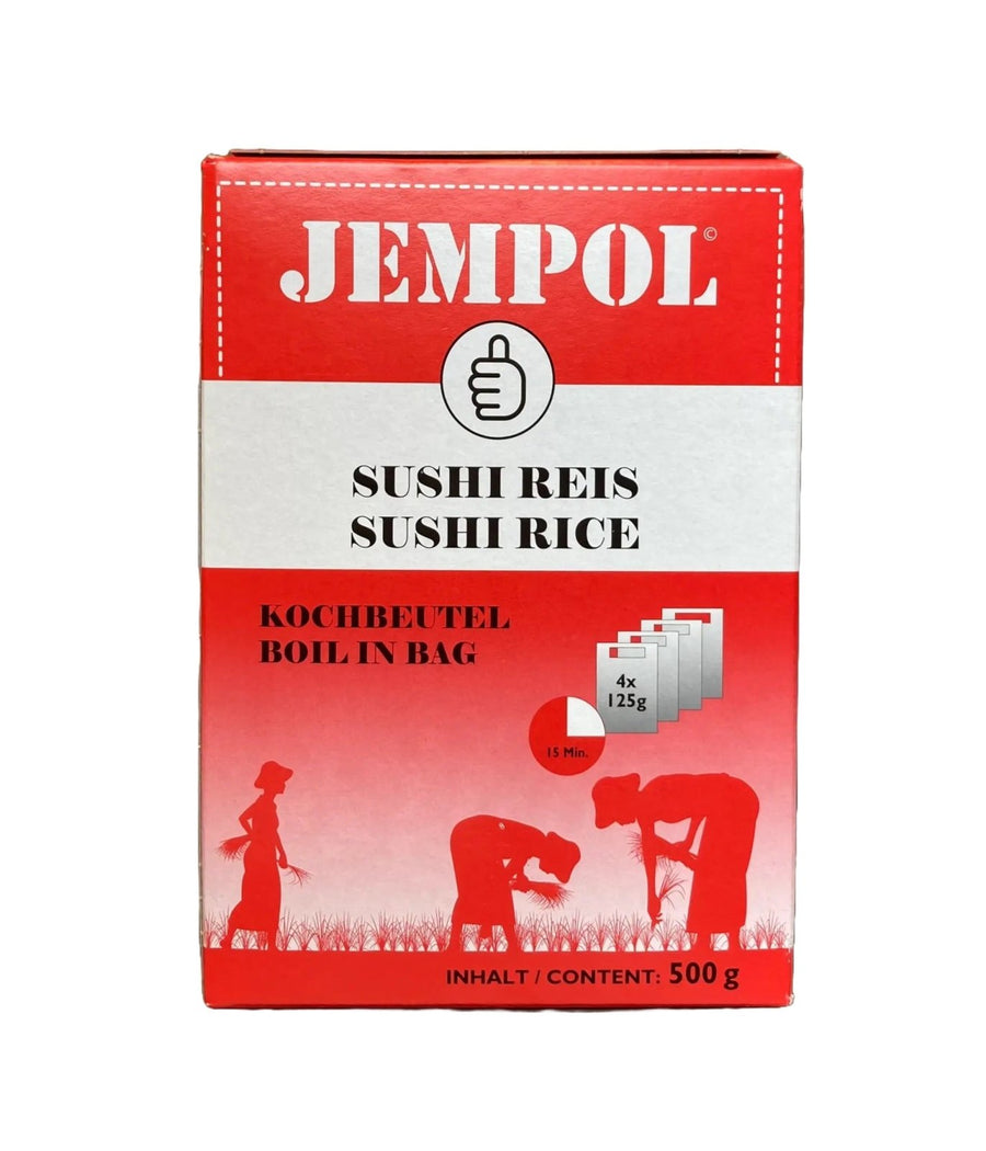 JEMPOL Sushi Reis im Beutel kochen 500g (4x125g) - MAOMAO