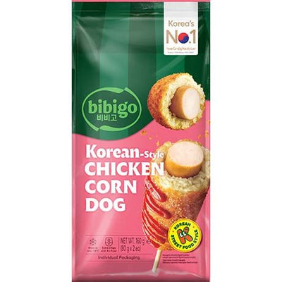 (KW) BIBIGO Knusper Corndog mit Hähnchen 160g (2 Stück)