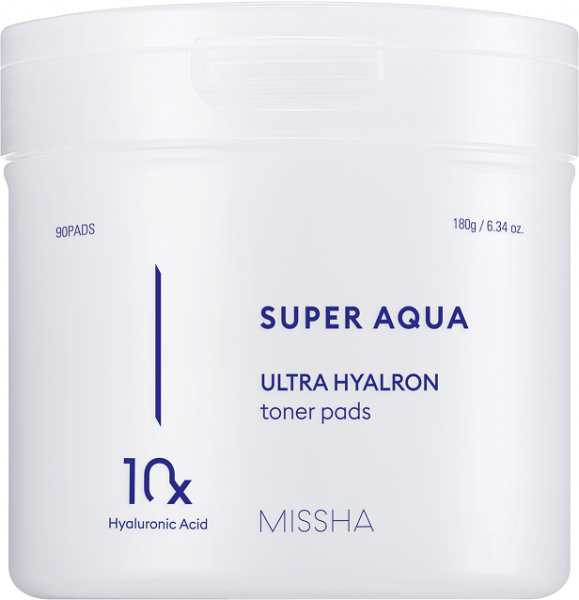 MISSHA Super Aqua Ultra Hyalron Toner Pads (80 Stück) - MAOMAO