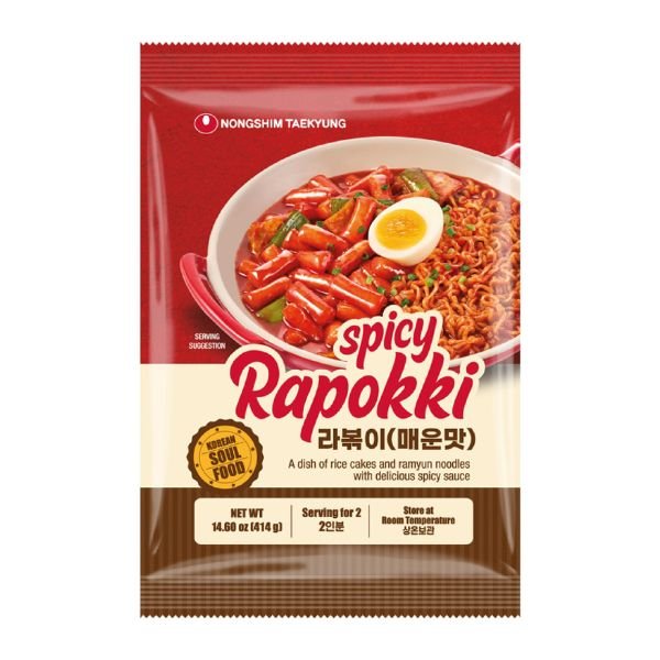 NONG SHIM Rapokki Scharfer Geschmack 414g (2 Portionen) - MAOMAO