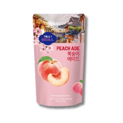 ONLY 1 EURO MEET SEOUL Goodbye Pouch Drink Peach 230ml - 1 Piece Max per order