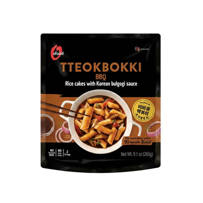 O'FOOD Tteokbokki with Korean BBQ Sauce 260g