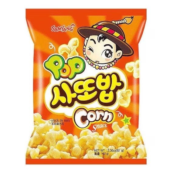 SAMYANG Sattobab Pop Corn Snack 67g - MAOMAO