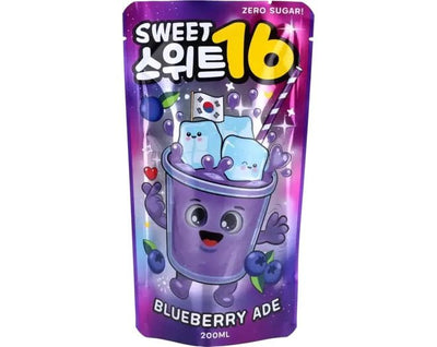 SWEET16 Ade Beutelgetränke Blaubeere Zuckerfrei 200ml