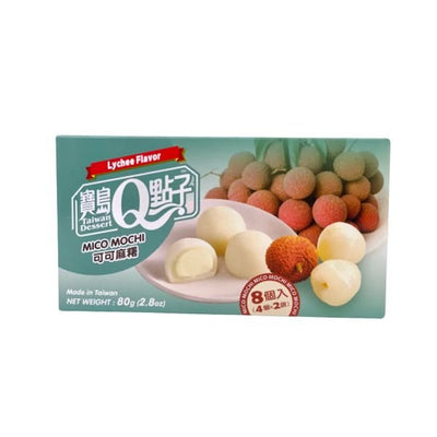 TAIWAN DESSERT Q Mico Mochi Lychee Flavor 80g