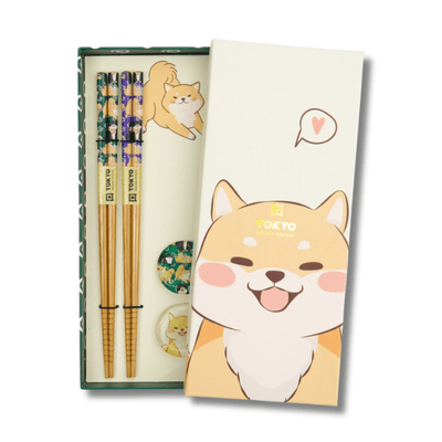 TOKYO DESIGN STUDIO Chopstick Set Shiba Dog 4 pieces