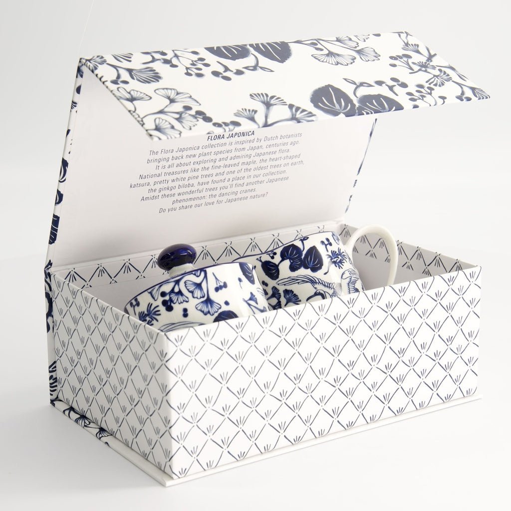 TOKYO DESIGN STUDIO Flora Japonica Milch und Zucker Geschenkset - Tasse, Henkelbecher & Löffel - MAOMAO