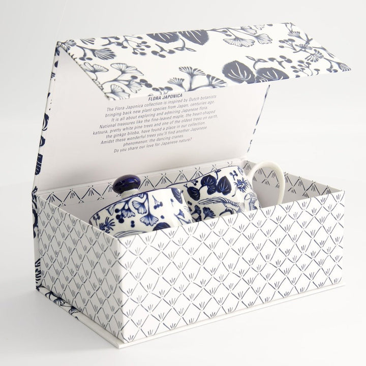 TOKYO DESIGN STUDIO Flora Japonica Milch und Zucker Geschenkset - Tasse, Henkelbecher & Löffel - MAOMAO