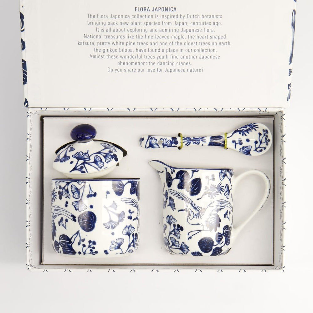 TOKYO DESIGN STUDIO Flora Japonica Milch und Zucker Geschenkset - Tasse, Henkelbecher & Löffel - MAOMAO
