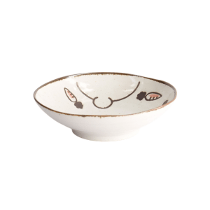 TOKYO DESIGN STUDIO Kawaii Hase Usagi flache Schale Rosa – 17x4,9 cm