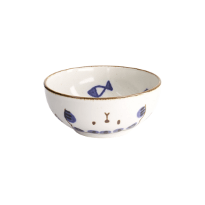 TOKYO DESIGN STUDIO Kawaii Katze Neko Schale Blau – 16x6,3 cm / 600ml