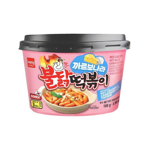 WANG Tteokbokki Schüssel Scharfe Carbonara 169g - MAOMAO