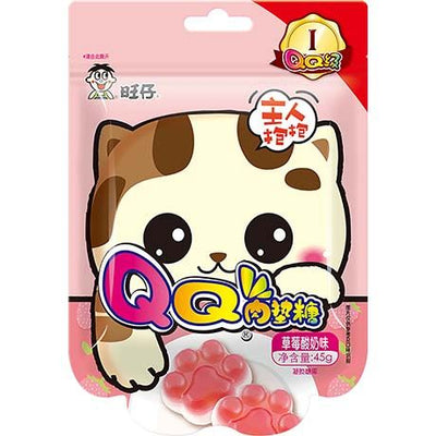 WANT WANT Cat Paw Strawberry-Yogurt Gummies 45g
