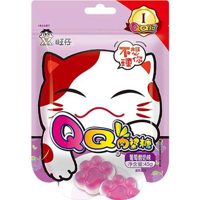 WANT WANT Cat Paw Gummies Grape-Yogurt 45g