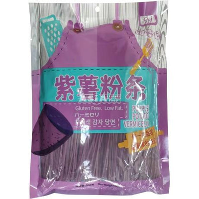 JING YI GEN purple sweet potato noodles thin 500g