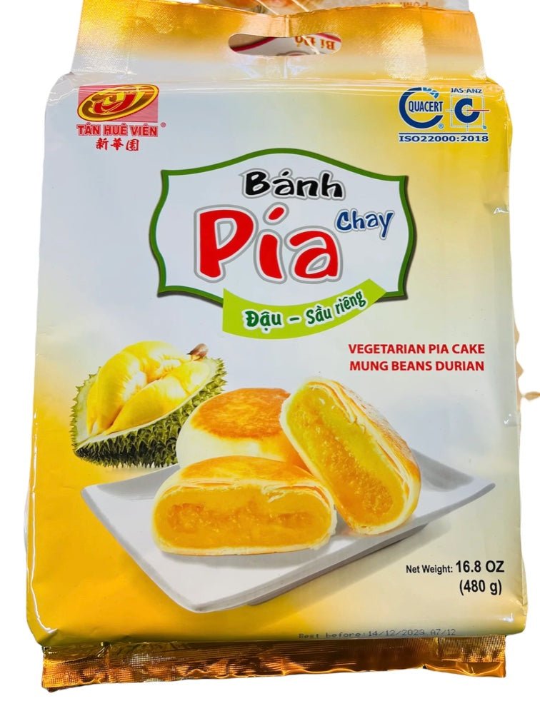 (KW) TAN HUE VIEN PIA Mungobohnen Durian Kuchen 480g - MAOMAO