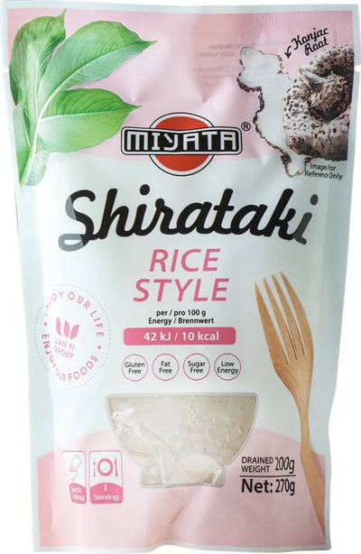 MIYATA Shirataki Konjac Noodles Rice Form 270g / 200g ATG