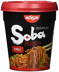 NISSIN Instant Cup Nudeln Soba Chili 92g - MAOMAO