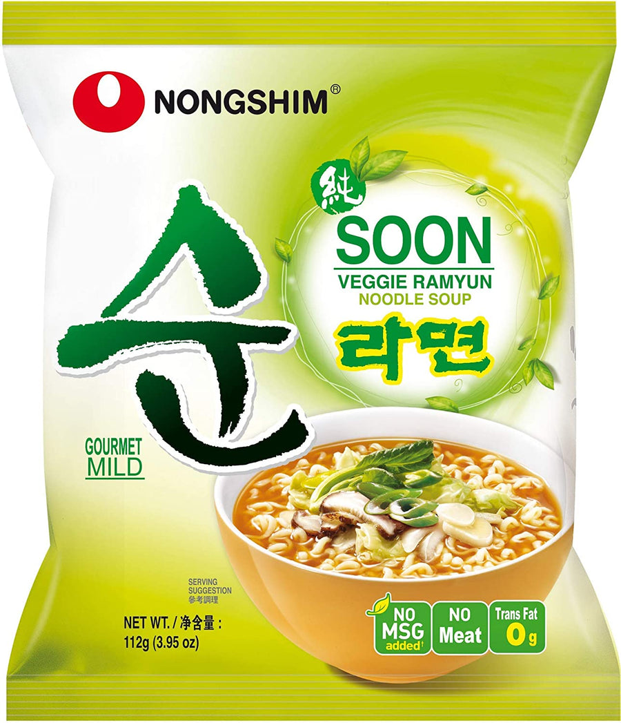 NONG SHIM Instant Nudeln Soon (vegetarisch) 112g - MAOMAO