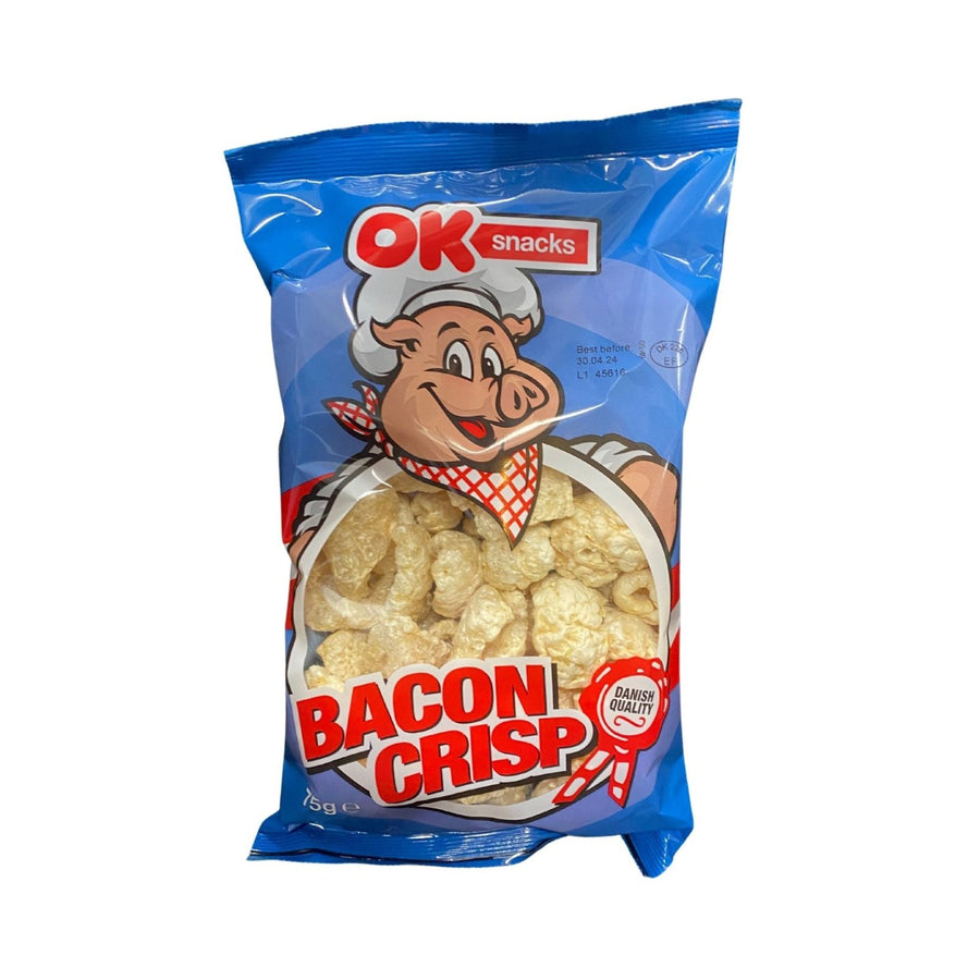 OK SNACKS Bacon Crisp Speckkrusten gesalzen 75g - MAOMAO