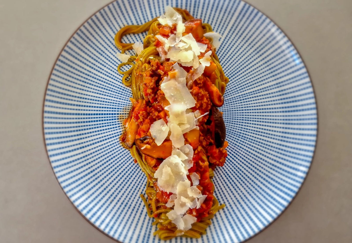 Asian-Italian pasta