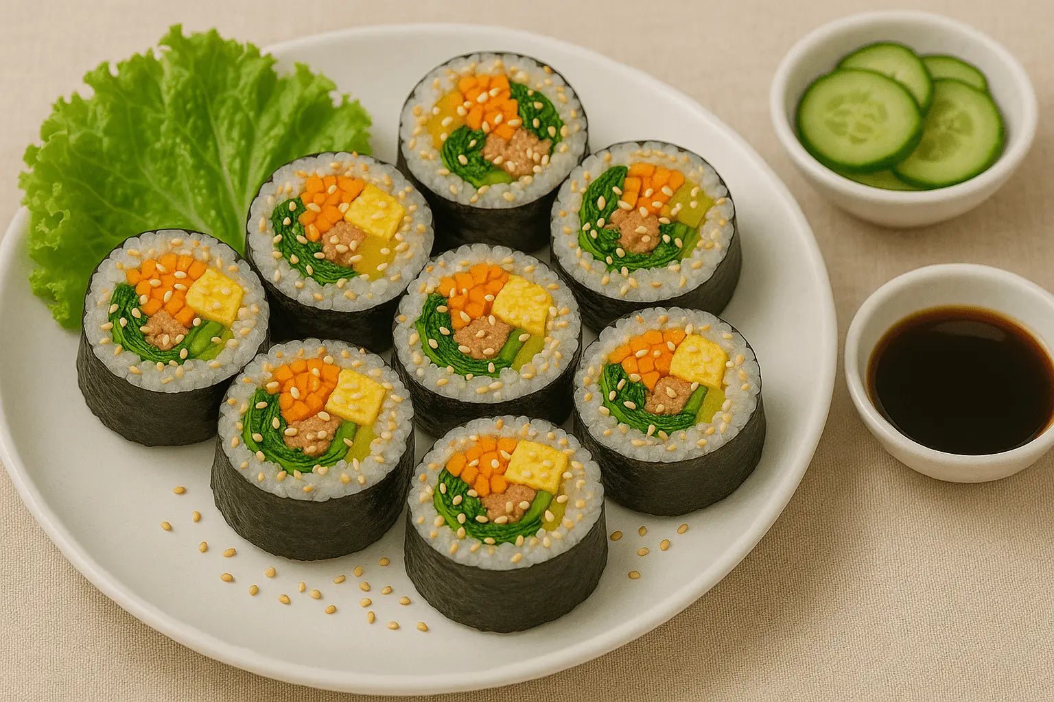 Kimbap-Koreas beliebte Reisrolle - MAOMAO