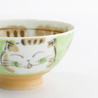 TOKYO DESIGN STUDIO Kawaii Glückskatze Fuku Neko Reisschale Grün – 11,6x6,2 cm / 300ml Bild 4