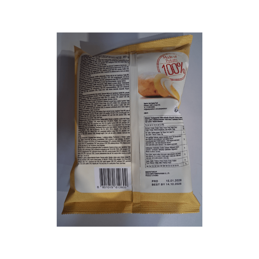 16x HAITAI Honig Butter Kartoffelchips 60g Vorratsbox (Full Box) - MAOMAO