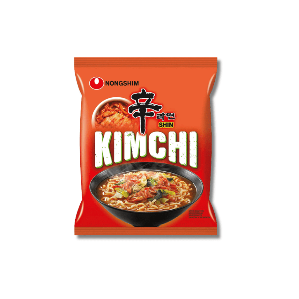 20x NONG SHIM Instant Nudeln Shin Ramyun Kimchi 120g Vorratsbox (Full Box) - MAOMAO