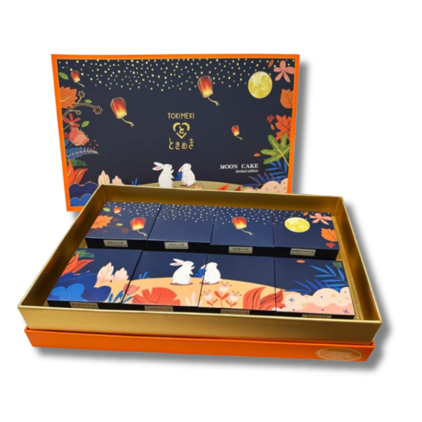 TOKIMEKI Mondkuchen-Geschenkbox „Acht Glückssterne“ (8 x 50 g) 400 g