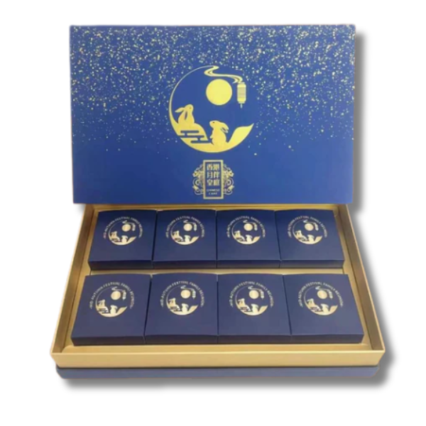 YUE BAN HUANG TING Schneehäutchen-Mondkuchen-Geschenkbox „Money Max“ (8 x 60 g) 480 g