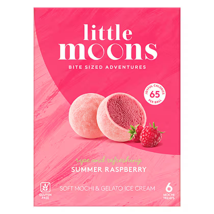 (KW) LITTLE MOONS Mochi Himbeere 192g