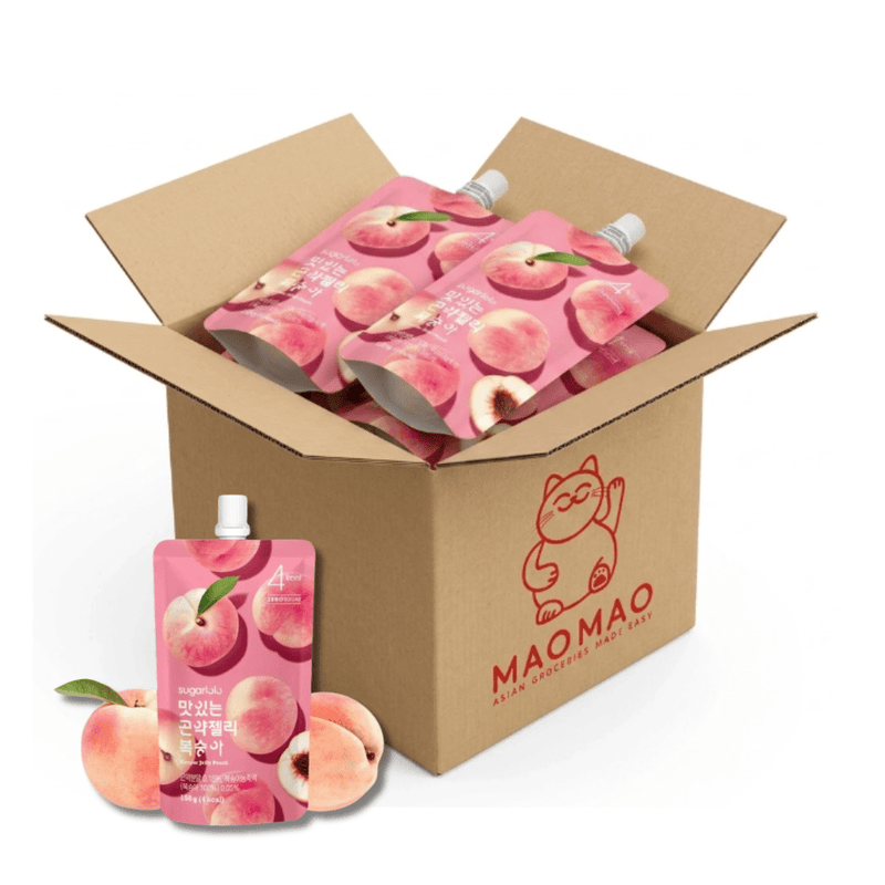 40x SUGARLOLO Konjac Jelly Pfirsich 150g Vorratsbox (Full Box)