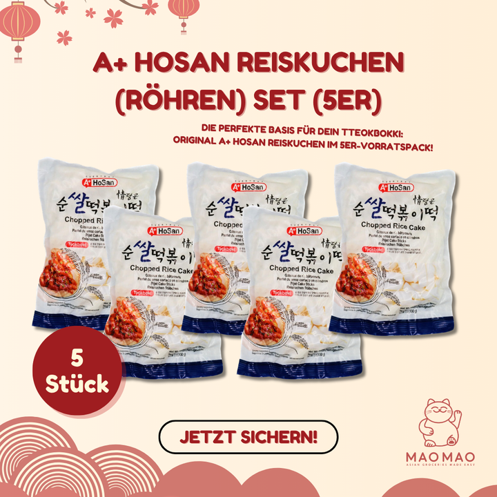 A+ HOSAN Reiskuchen (Röhren) Set (5er)