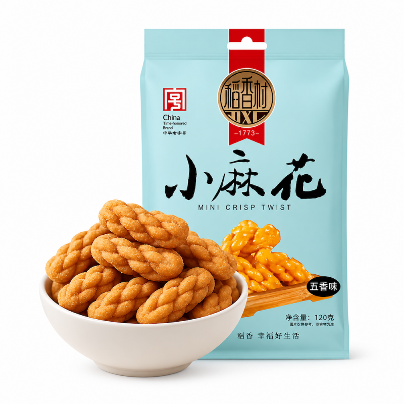 DAO XIANG CUN Mini Teiggebäck-Twists Fünf-Gewürze 120g