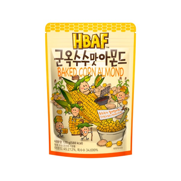 HBAF Mandeln Gebackener Mais 120g