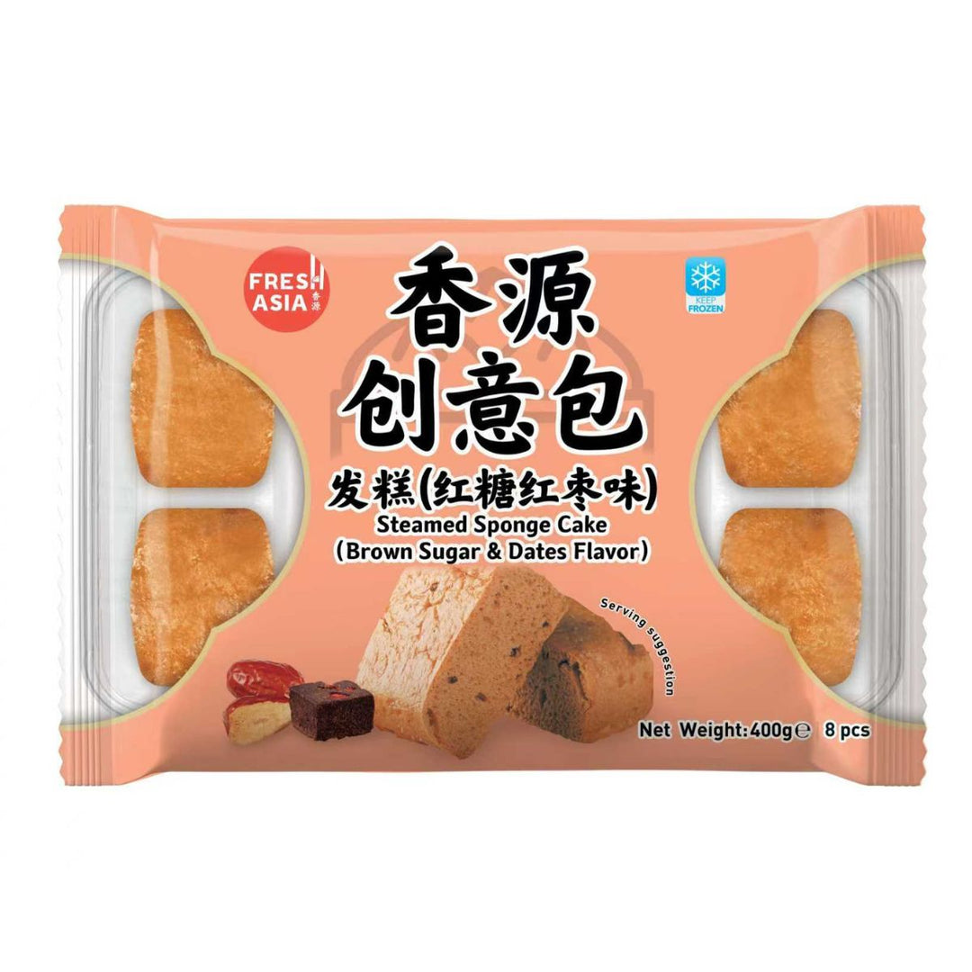 (KW) FRESHASIA Dampfkuchen Braunzucker & Datteln Geschmack 400g