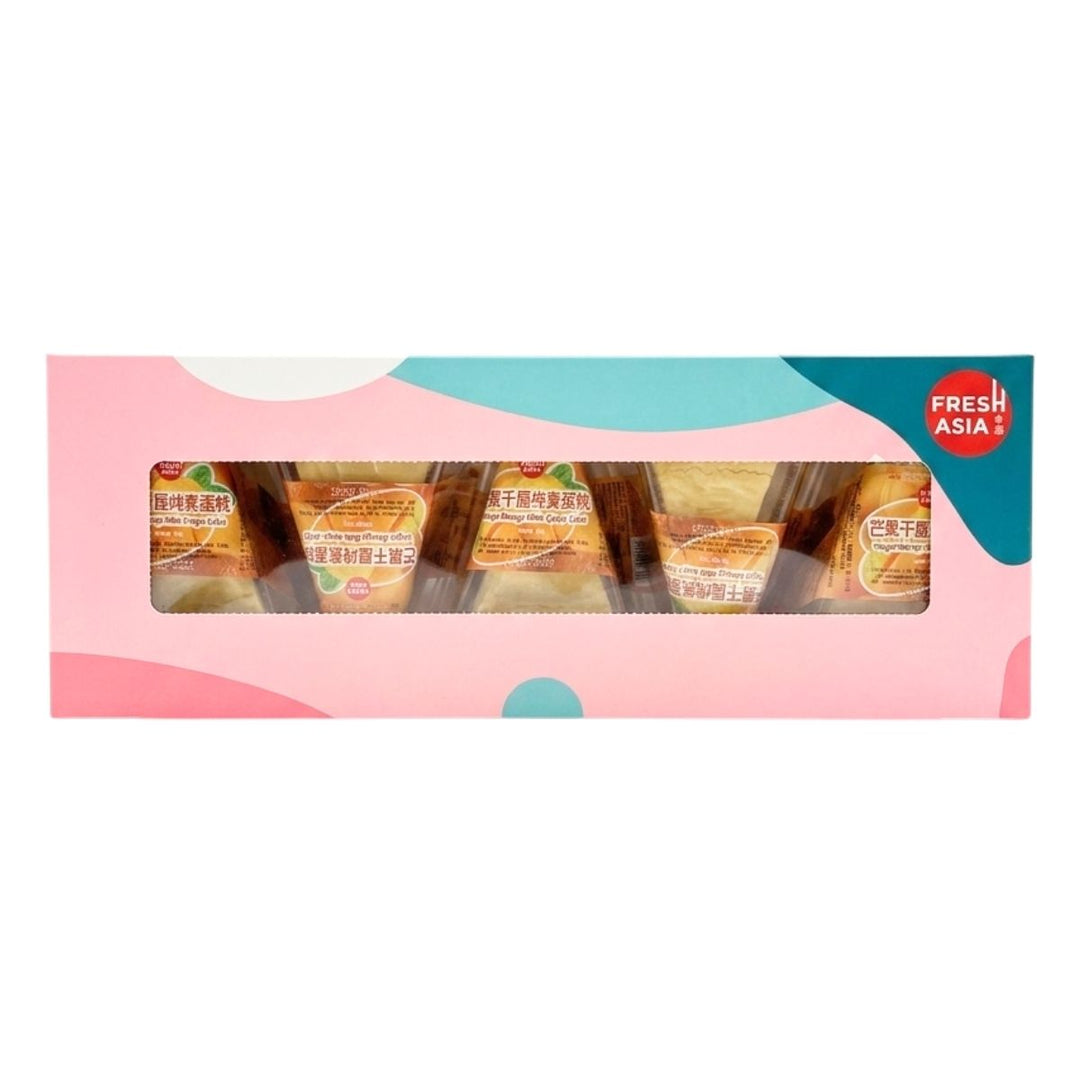 (KW) FRESHASIA Veganer Mango Mille-Crêpe-Kuchen 475g (95g x 5 Stück)