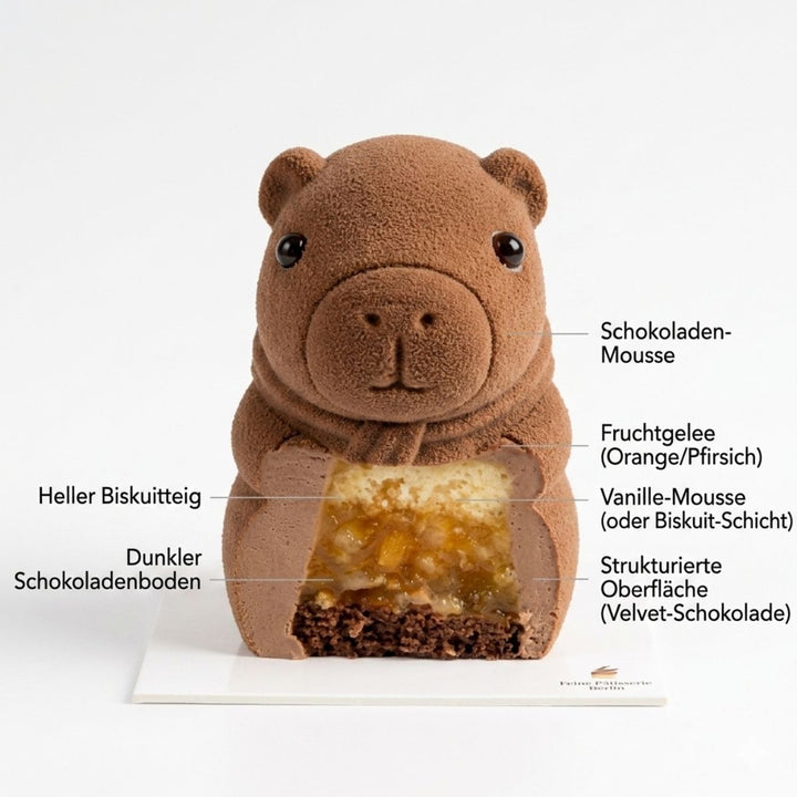 (KW) FRESHASIA Veganes Schoko-Mousse mit Fruchtfüllung 450g (75g x 6 Stück)