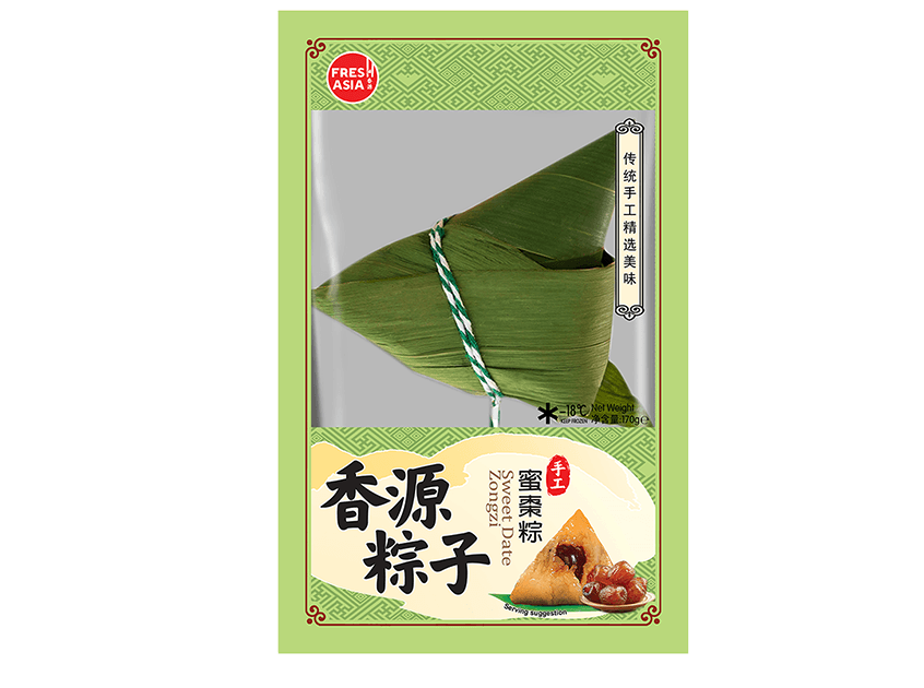 (KW) FRESHASIA Zongzi mit süßen roten Datteln (Klebreis-Dumpling) 170g