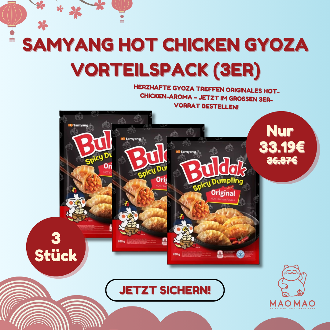 (KW) SAMYANG Hot Chicken Gyoza Teigtasche Vorteilspack (3er)